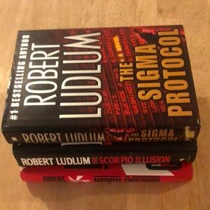 Bundle of Three Hardcover Books by Robert Ludlum